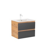 Leziter Vario Forte 60 alsó szekrény mosdóval tölgy-antracit