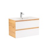 Leziter Vario Forte 80 alsó szekrény mosdóval tölgy-fehér