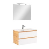 Leziter Vario Forte 80 komplett fürdőszoba bútor tölgy-fehér