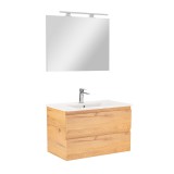 Leziter Vario Forte 80 komplett fürdőszoba bútor tölgy-tölgy