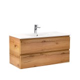 Leziter Vario Pull 100 alsó szekrény mosdóval tölgy-tölgy