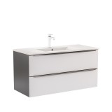 Leziter Vario Trim 100 alsó szekrény mosdóval antracit-fehér