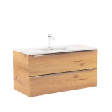Leziter Vario Trim 100 alsó szekrény mosdóval tölgy-tölgy