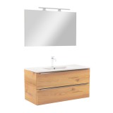 Leziter Vario Trim 100 komplett fürdőszoba bútor tölgy-tölgy