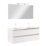 Leziter Vario Trim 120 komplett fürdőszoba bútor fehér-fehér