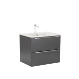 Leziter Vario Trim 60 alsó szekrény mosdóval antracit-antracit