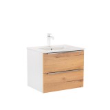 Leziter Vario Trim 60 alsó szekrény mosdóval fehér-tölgy