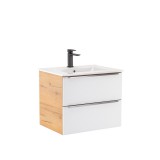 Leziter Vario Trim 60 alsó szekrény mosdóval tölgy-fehér