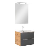 Leziter Vario Trim 60 komplett fürdőszoba bútor tölgy-antracit