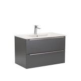 Leziter Vario Trim 80 alsó szekrény mosdóval antracit-antracit