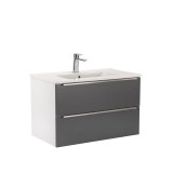 Leziter Vario Trim 80 alsó szekrény mosdóval fehér-antracit