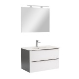 Leziter Vario Trim 80 komplett fürdőszoba bútor antracit-fehér