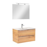 Leziter Vario Trim 80 komplett fürdőszoba bútor tölgy-tölgy