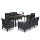 Leziter Venus III 8 személyes kerti bútor garnitúra grafit