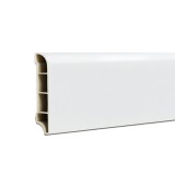 Leziter Vinyl SPC padlószegély Snow white 2400x60x12 mm