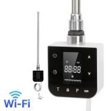 Leziter Wifi-s fűtőpatron törölközőszárító radiátorhoz digitális hőfokszabályozóval 400W fehér