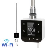 Leziter Wifi-s fűtőpatron törölközőszárító radiátorhoz digitális hőfokszabályozóval 600W fehér