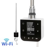 Leziter Wifi-s fűtőpatron törölközőszárító radiátorhoz digitális hőfokszabályozóval 600W fehér