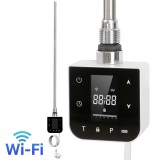 Leziter Wifi-s fűtőpatron törölközőszárító radiátorhoz digitális hőfokszabályozóval 800W fehér