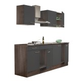 Leziter Yorki 210 konyhabútor yorki tölgy korpusz,selyemfényű antracit fronttal