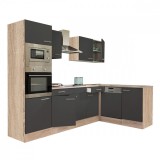 Leziter Yorki 280 konyhabútor sonoma tölgy korpusszal, selyemfényű antracit fronttal