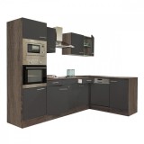 Leziter Yorki 280 sarok konyhabútor yorki tölgy korpusz, selyemfényű antracit fronttal