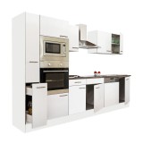 Leziter Yorki 310 konyhabútor fehér korpusz,selyemfényű fehér fronttal