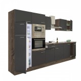 Leziter Yorki 330 konyhabútor yorki tölgy korpusz,selyemfényű antracit fronttal