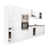 Leziter Yorki 360 konyhabútor fehér korpusz,selyemfényű fehér fronttal polcos szekrénnyel
