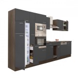 Leziter Yorki 370 konyhabútor yorki tölgy korpusz,selyemfényű antracit fronttal