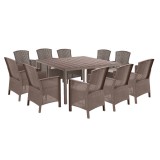 Leziter Zoe 10+1 kerti bútor garnitúra szett cappuccino