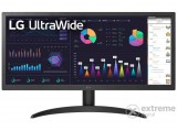 LG 26WQ500-B Monitor 26", IPS, 21:9, 2560x1080, 5ms, 250cd, HDMIx2, HDR10, FreeSync, fekete
