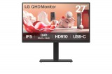 LG 27BA75QB-B.AEU monitor 68,6 cm (27") 2560 x 1440 pixel Wide Quad HD LED Fekete