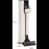 LG A9T-PRIME1C Porzsák Nélküli Akkus álló Smart porszívó 250W - Bézs (A9T-PRIME1C)