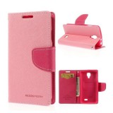 LG F70 D315, oldalra nyíló tok, stand, Mercury Fancy Diary, pink (RS47446) - Telefontok