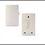 LG G Pad 7.0, bőrtok, mappa tok, fehér (RS47619) - Tablet tok