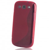 LG L Fino D290, TPU szilikon tok, S-Line, piros (37200) - Telefontok