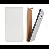 LG L50 D213N, Forcell lenyitható bőrtok, Slim Flip, felfelé nyíló - kinyitható, fehér (60737) - Telefontok