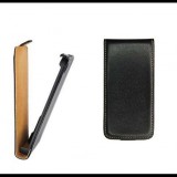 LG L80 D380, Forcell lenyitható bőrtok, Slim Flip, felfelé nyíló - kinyitható, fekete (59942) - Telefontok