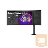 LG MON LG 34"-os, 21:9-képarányú, ívelt UltraWide™ QHD (3440 x 1440) Ergo monitor