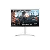 LG Monitor 27" - 27UP650K-W (IPS; 16:9; 4K 3840x2160; 5ms; 400cd; HDMIx2; DP; HDR; Speaker, Pivot)