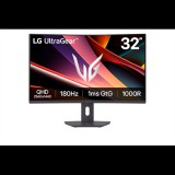 LG Monitor 32" Gamer - 32G600A-B (Ívelt; VA; 16:9; 2560x1440; 180Hz; 1ms; 300cd; HDMIx2; DP; Freesync, HDR, Mag.áll)