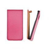 LG Optimus L5 E610, Forcell lenyitható bőrtok, Slim Flip, felfelé nyíló - kinyitható, pink (57150) - Telefontok