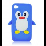 LG Optimus L5 E610, szilikon tok, pingvin, kék (57957) - Telefontok