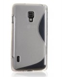 LG Optimus L7 II P715, TPU szilikon tok, S-Line, átlátszó