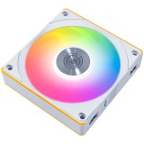 Lian Li UNI FAN CL 120 Wireless Reverse ventilátor, PWM, ARGB, 1db-os, fehér - 12RCL1W1W