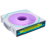 Lian Li UNI FAN SL-INF Wireless házventilátor, fordított légáramlás, 120mm, PWM, ARGB, fehér