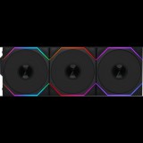 Lian Li UNI FAN TL Wireless 120 rendszerhűtő - ARGB, PWM, 200-2600rpm, 33dBA, fekete, 3db + kontroller (12TL1W3B)