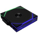 Lian Li UNI FAN TL Wireless Reverse ventilátor, 120mm, fordított légáramlás, PWM, ARGB, fekete