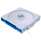Lian Li UNI FAN TL Wireless Reverse ventilátor, fordított légáramlás, PWM, ARGB, 140mm, fehér